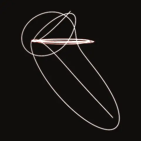 Free-fall F43, a periodic three-body orbit