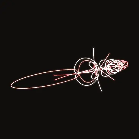 Free-fall F66, a periodic three-body orbit