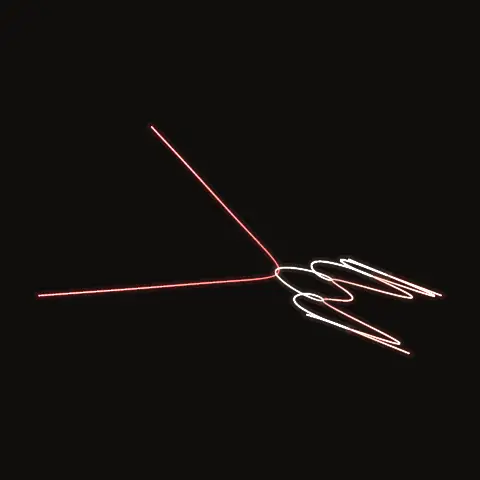 Free-fall F7, a periodic three-body orbit