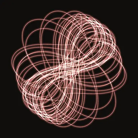 Choreography NC.142, a periodic three-body orbit