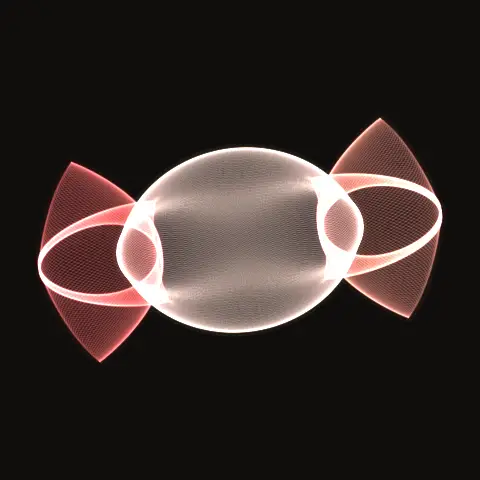 Schubart region HS.596, a periodic three-body orbit