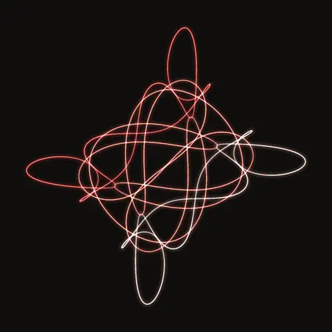 Isola AABAbbaabaBB: the paths of the three bodies over one period