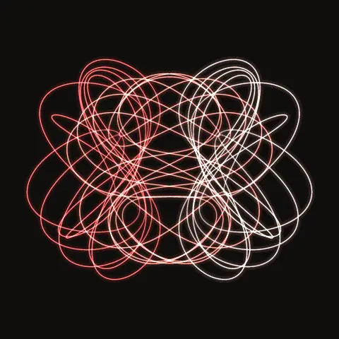 Weak-instability lattice: the paths of the three bodies over one period