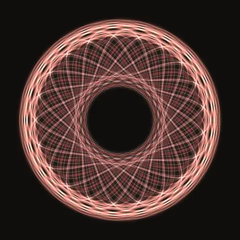 Rosette 40:65, a periodic three-body orbit