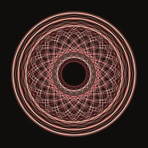 Rosette 27:33, a periodic three-body orbit