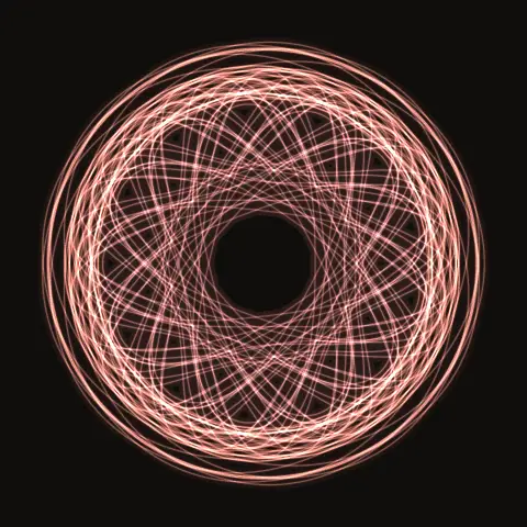 Rosette 45:72, a periodic three-body orbit