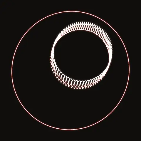 Gear inside oval, a periodic three-body orbit