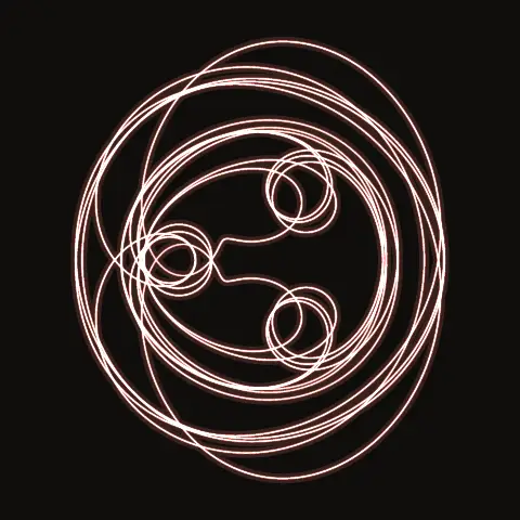 Choreography SC.153, a periodic three-body orbit