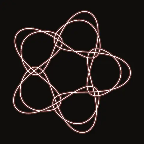 SN.22: the paths of the three bodies over one period