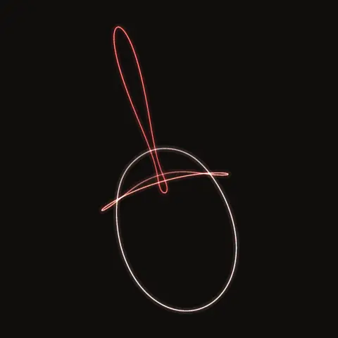 SN.6: the paths of the three bodies over one period